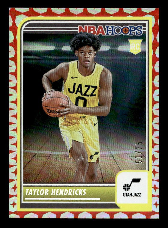 2023-24 Panini Hoops Taylor Hendricks RC /75 Gravity #236 Utah Jazz