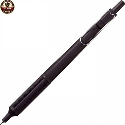 Uni Jetstream EDGE Kugelschreiber, 0,28 mm, Ölbasis, schwarzer Körper (