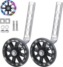 Bicycle Training Wheels - Adjustable Stabiliser Support Wheels for Kids Bikes of