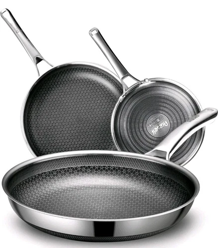 Aceself Pans Set Nonstick,Hybrid Non Stick Frying Pans Set(8+10+12inch),Pan 