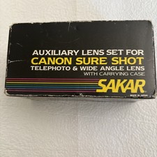 Sakar Wide Angle Telephoto Lens Set For Canon Sure Shot ll- New in box