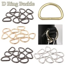 Metal Leather Handbag Purse Strap Belt Web Dee D Ring Buckle Clasp Gold/Silver