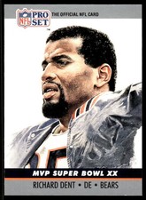Richard Dent 1990 Pro Set #20 Chicago Bears NFL READ FREE SHIPPING AutographDen