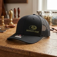 Mossy Oak RICHARDSON 112 Hat, Black mix Mesh ...