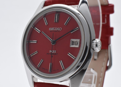 [NEAR MINT] Rare King Seiko KS Hi-Beat 5625-7000 Red Automatic Men's Watch JAPAN