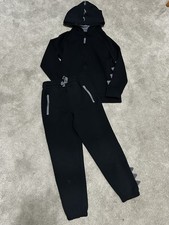 Gymboree Boys 7 Black Dinosaur Hoodie Sweat Suit Set Worn Once