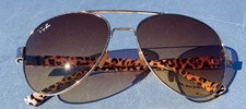 Vintage B  L Ray-Ban Aviator Sunglasses-Bauch and Lomb Lens USA Made