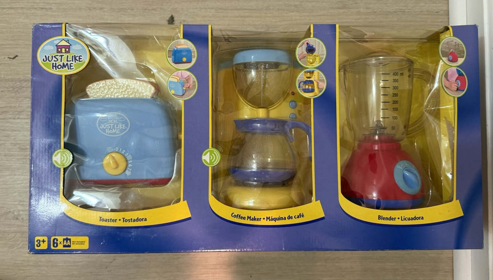 TOYS R US JUST LIKE HOME TOASTER COFFEE MAKER BLENDER APPLIA
