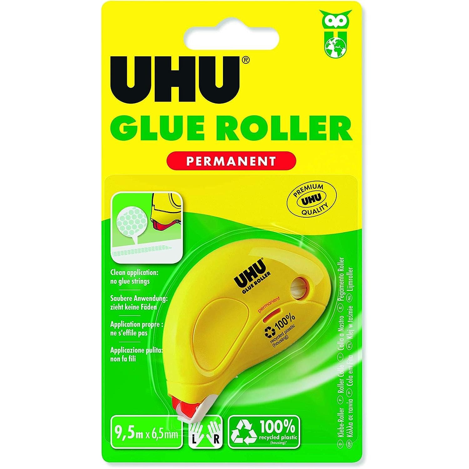 UHU roller de colle permanent 50465 6 collage rapide sans temps sechage