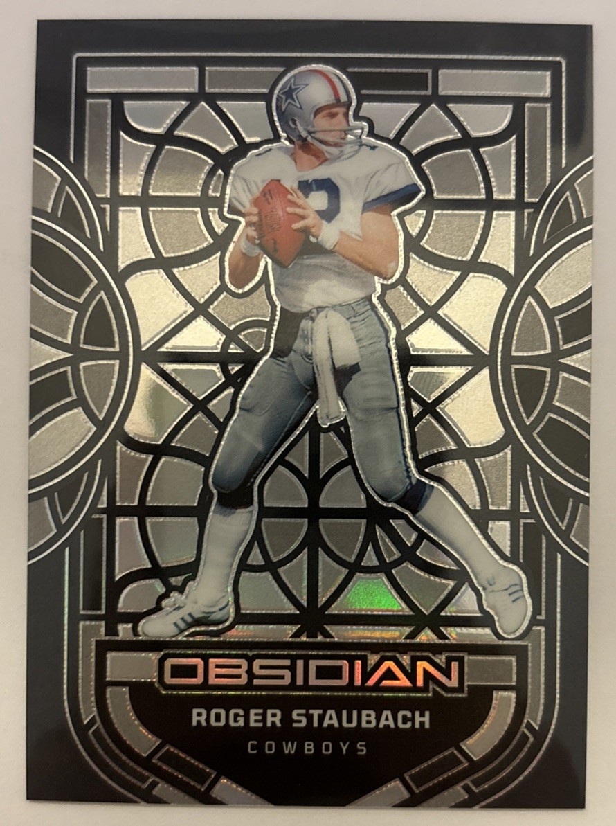 2025 Panini Obsidian Football - Roger Staubach Stained Glass #1 | eBay