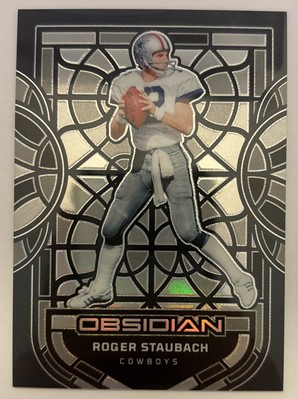 2025 Panini Obsidian Football - Roger Staubach Stained Glass #1 | eBay