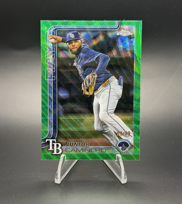 Topps Chrome Update 2025 Junior Caminero Rays Green Refractor #USC109 /99