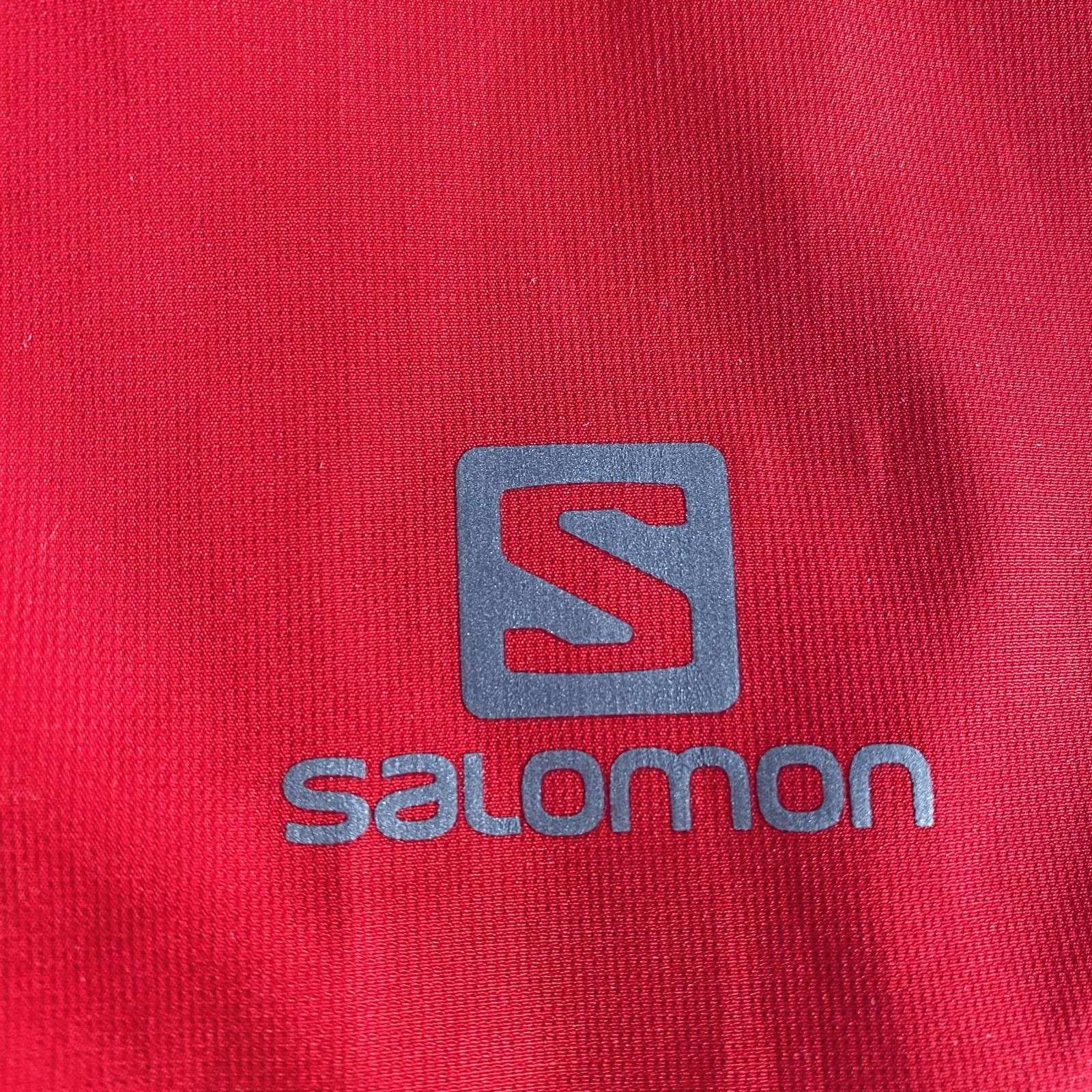 Giacca a vento leggera Salomon rosso grigio clima vento full zip 2XL usata in ottime condizioni