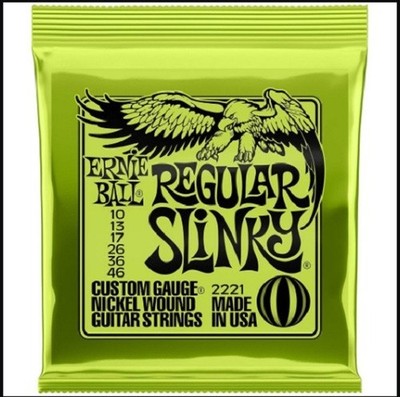 Ernie Ball 2221 Regular Slinky E-Gitarrensaiten Messgeräte 10-46.