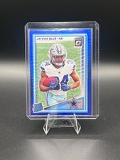 2025 Panini Optic - Rated Rookie Jaydon Blue #242 Blue Hyper Prizm (RC)