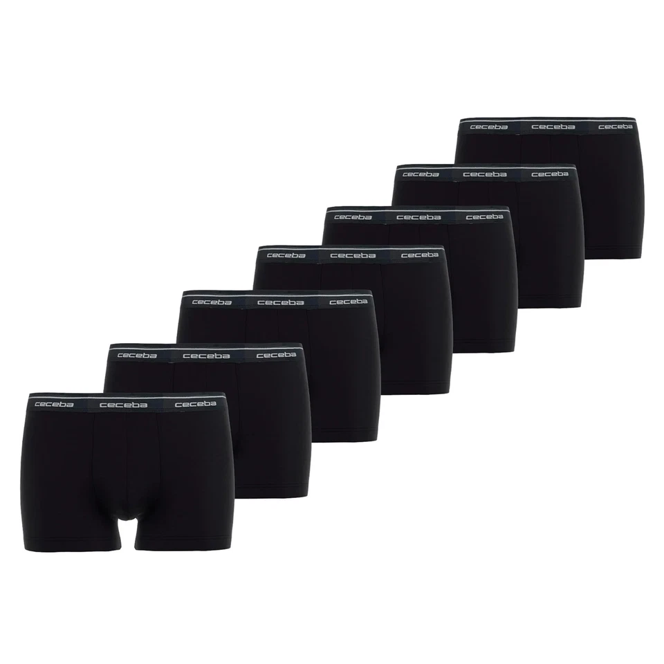 CECEBA Herren Boxershorts, 7er Pack - Monza, Unterwäsche, Logo, einfarbig - Bild 2 von 4