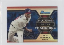 2013 Bowman Draft Future of the Franchise Blue Refractor /250 Julio Teheran z6b