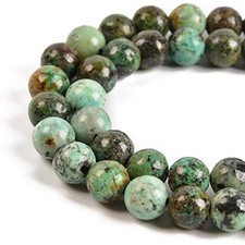 90pcs 4mm Natural African Turquoise Gemstone Round Spacer Loose Stone