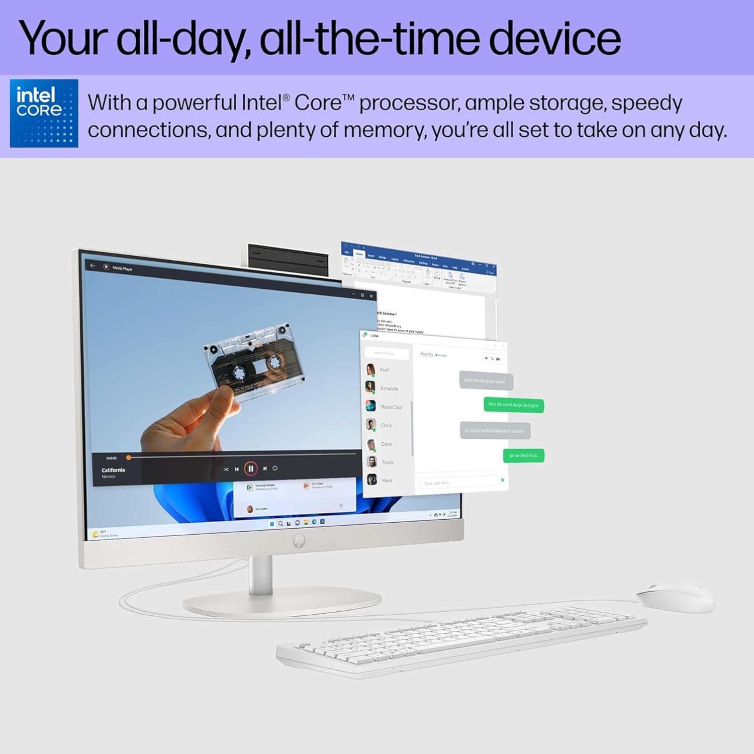 HP 24-CR000 All-in-One Desktop 23.8" Táctil FHD: i3-N300 8GB 512GB W11H, imagen 5