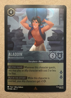 #ad Aladdin Research Assistant #197 Rare Foil Lorcana Archazia#x27;s Island $1.99