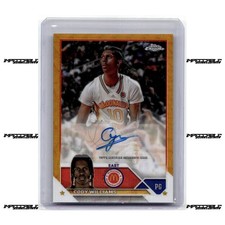 2023 Topps Chrome McDonald's A/A - Gold #CA-CW Cody Williams Rookie Auto /50