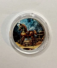 Dec 10th Hayleybug Advent Christmas Round 1/10 ozt .999 Fine Silver | Steampunk