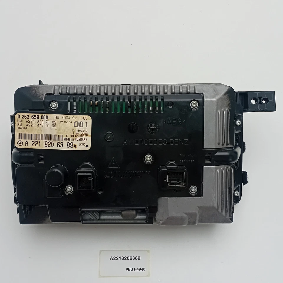 Pantalla de navegación Mercedes-Benz S450 2007-2009 A2218206389 Foto 2 de 4