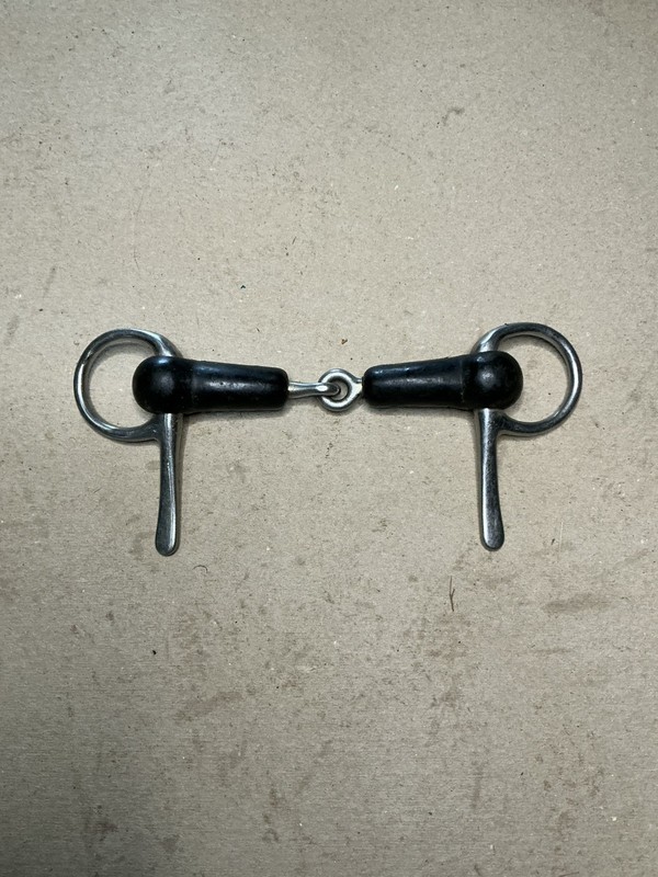 5” Rubber Mouth Half Cheek Driving Horse Bit