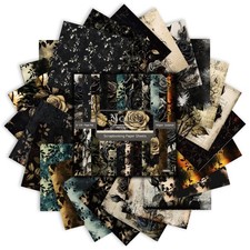 Aesthetic Scrapbook Paper Vintage Pattern 24 Sheets 6 x 6 Inch Scrapbook Supp...