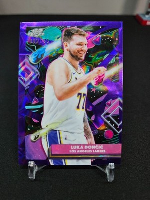 Luka Doncic 2025-26 Topps Chrome Cosmic Purple Nebula 083/150 Lakers