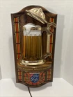 Vintage Old Style Beer Bubbler Motion Bubbling  Stein Bar Sign Light Mug 1976