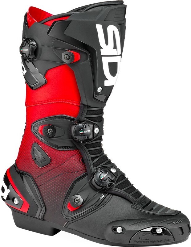 Bottes SIDI Mag-1 avec système de fermeture magnétique Tecno-3 noir rouge