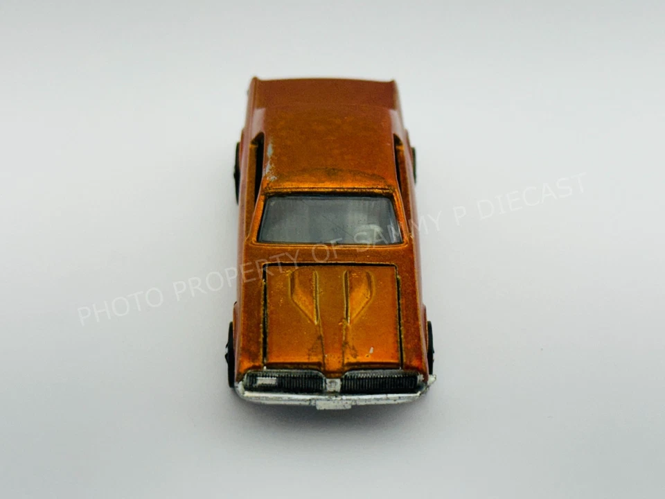 Hot Wheels Redline CUSTOM COUGAR Orange US Tan Interior Very Nice !!! - Image 3 of 4