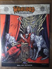SIGNED Warlord: Saga Of The Storm Poster Roll For Initiative 10 Signatures 25x19