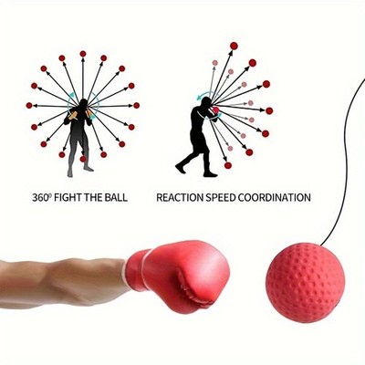 Upgraded Reliable High-Performance 1 Set Boxing Reflex Ball Set for Adults Teens