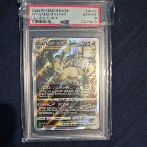 Pokemon TCG: Leafeon VSTAR GG35/GG70 Crown Zenith PSA 10 GEM MINT