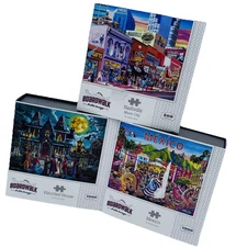 Boardwalk Puzzle Company 3 New Unopened Nashville Mexico & Haunted House *READ*
