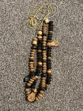 Vintage Billards Hall Pool Table Hanging Score Keeper with Wooden Beads