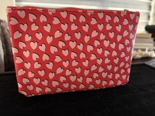 Ipsy Heart Print Makeup bag
