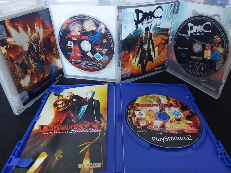 Devil May Cry Trilogy Bundle (DMC 3 Special Edition PS2 + DMC 4 + DmC PS3) CIB - Bild 3 von 4