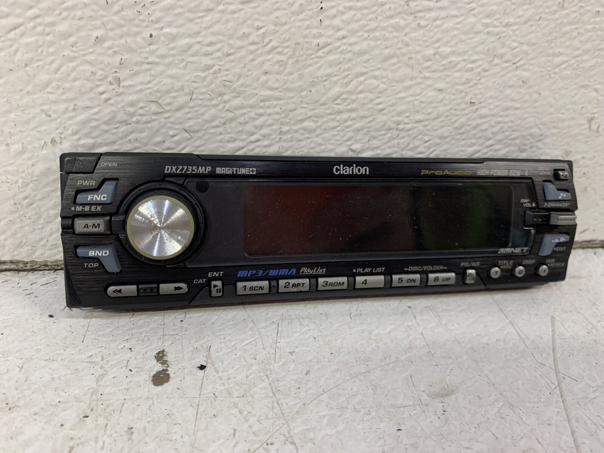 Clarion DXZ735MP tested radio stereo faceplate ONLY! face plate | eBay