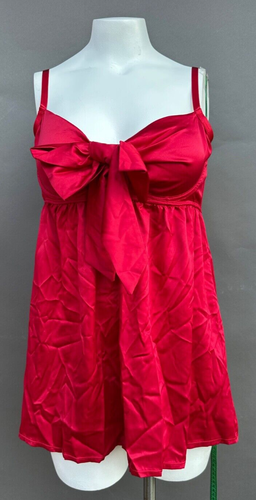 NEW Torrid Red Satin Underwire Babydoll Nightgown Sz 0 (L 12) Lingerie Curves - Picture 12 of 12