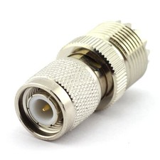 2pack Tnc Male To Uhf Female Rf Coaxial Adapter Tnc To Uhf Coax Jack Connector