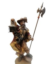 Sculpture Bois Artisanale avec Lanterne électrique - Marque Ernst HUBER