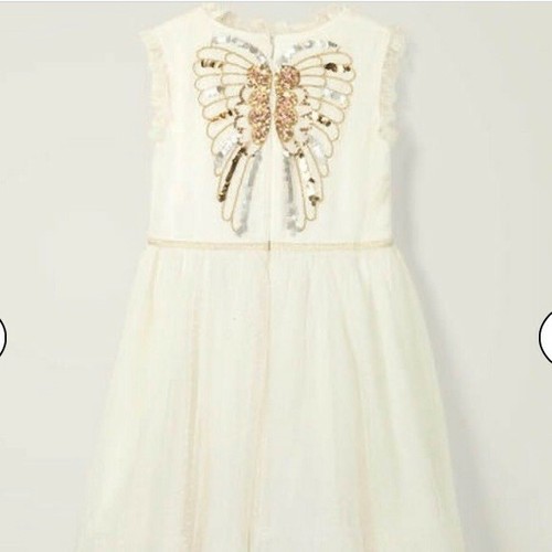Mini Boden Festive Tulle Party Dress - Ivory Angel NWT NEW 11-12 - Picture 3 of 6