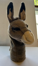 Folkmanis Donkey Stage Hand Puppet Movable Mouth 12" Tall Excellent Condition