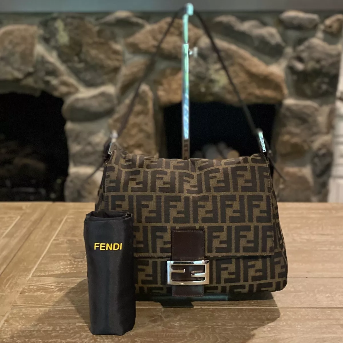 FENDI Vintage Zucca Shoulder Bag - A Retro Tale