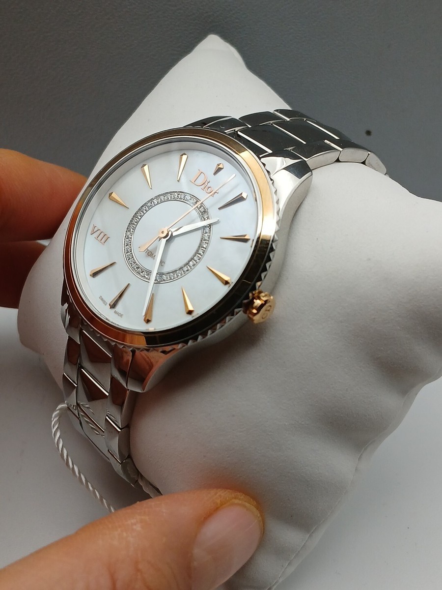 Christian Dior VIII Montaigne 18K Rose Gold Diamonds Watch
