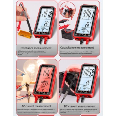 High Definition LCD Multimeter mit Taschenlampe für dunkle Arbeitsumgebungen