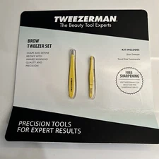 Tweezerman Brow Tweezer Includes 1x Slant Tweezer And 1x Travel Size Tweezerette